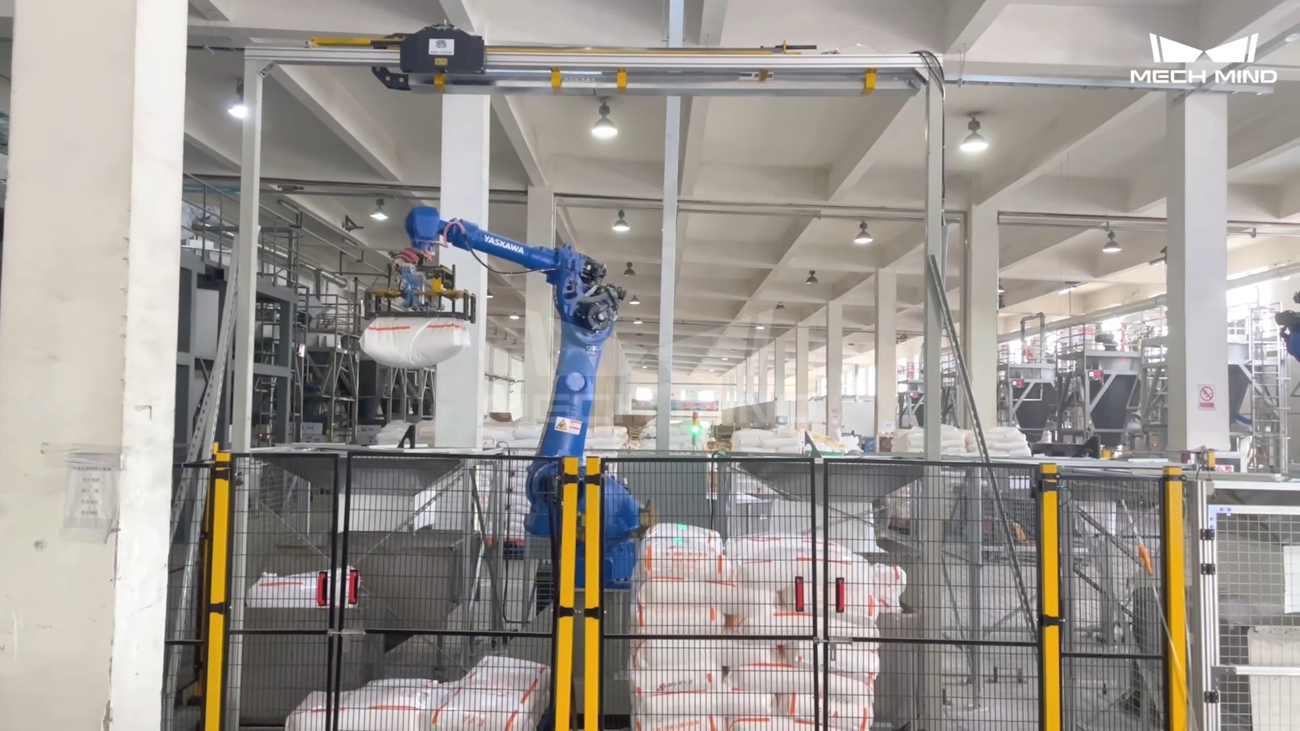 某大型化工廠-3D視覺引導麻袋拆垛