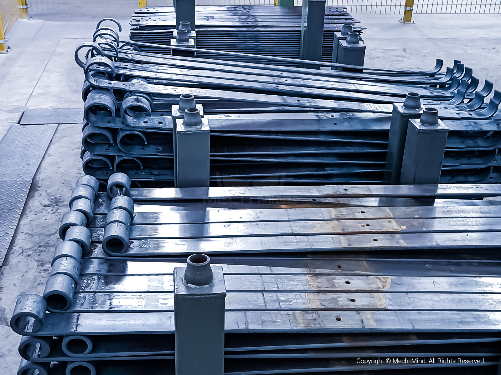 應用案例分享 | 3D視覺引導板簧熱處理上下料 應用案例分享 | 3D視覺引導板簧熱處理上下料